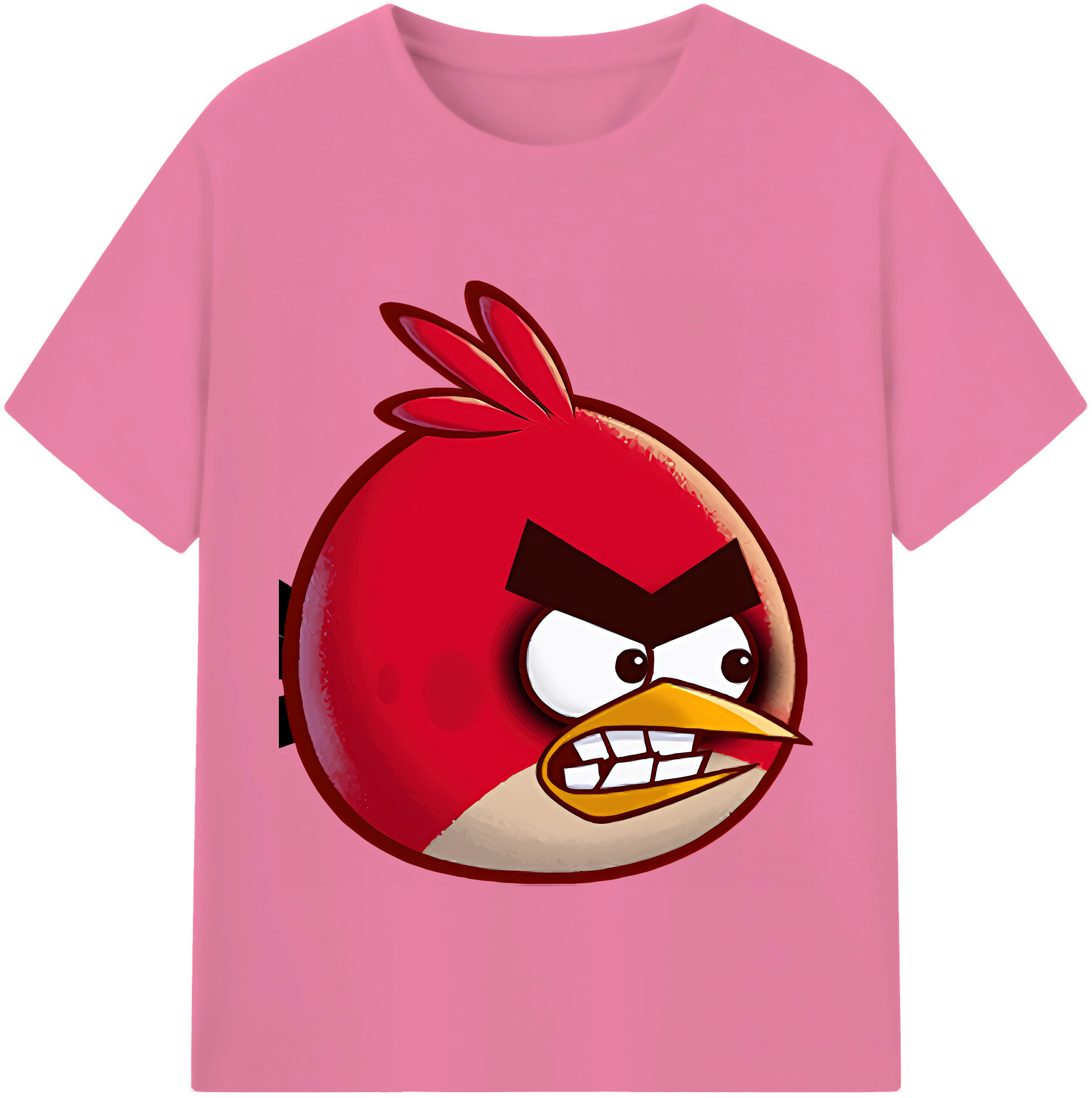 （画像用） Angry Birds アングリーバード 綿100％半袖Tシャツ（フロントプリント）